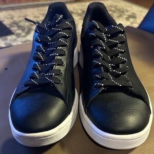 Adidas Cloudform Black Leather Men's Sneakers